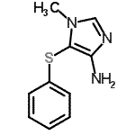 CAS#: 805969-20-4， 1-Methyl-5-(phenylsulfanyl)-1H-imidazol-4-amine
