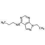 CAS#: 805981-66-2， 1-Ethyl-N-propyl-1H-pyrazolo[3,4-d]pyrimidin-4-amine