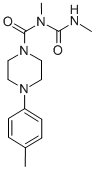 CAS#: 80712-16-9， N-Methyl-N-((Methylamino)Carbonyl)-4-(4-Methylphenyl)-1-Piperazinecarboxamide
