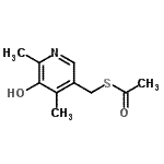 CAS#: 807263-70-3， S-[(5-Hydroxy-4,6-dimethyl-3-pyridinyl)methyl] ethanethioate