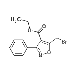 CAS 登录号：80728-13-8， 乙基5-(溴甲基)-3-苯基-1,2-恶唑-4-羧酸酯
