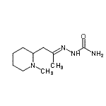 CAS#: 807295-83-6， (2E)-2-[1-(1-Methyl-2-piperidinyl)-2-propanylidene]hydrazinecarboxamide