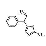 CAS#: 807370-73-6， 2-Methyl-5-(1-phenyl-2-propen-1-yl)thiophene