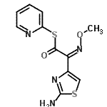 CAS#: 80756-32-7， S-2-Pyridinyl (2Z)-(2-amino-1,3-thiazol-4-yl)(methoxyimino)ethanethioate