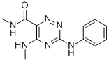 CAS 登录号:80761-70-2, N-甲基-5-(甲基氨基)-3-(苯基氨基)-1,2,4-三嗪-6-甲酰胺