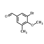 CAS#: 808750-22-3， 3-Bromo-4-methoxy-5-methylbenzaldehyde