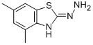 structure of CAS# 80945-72-8, 4,6-Dimethyl-2(3H)-Benzothiazolone Hydrazone
