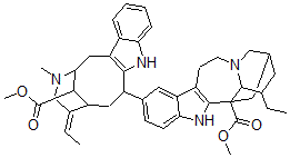 CAS 登录号：80981-94-8， 12-((3alpha)-17-甲氧基-17-氧代派利文碱-3-基)-伊菠胺-18-羧酸甲酯