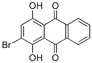 structure of CAS# 81-52-7, 2-Bromo-1,4-Dihydroxyanthraquinone;2-Bromo-1,4-Dihydroxy-Anthracene-9,10-Dione;2-Bromo-1,4-Dihydroxy-9,10-Anthraquinone;2-Bromo-1,4-Dihydroxyanthraquinone