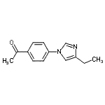 CAS#: 810662-39-6， 1-[4-(4-Ethyl-1H-imidazol-1-yl)phenyl]ethanone