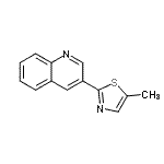 CAS#: 810690-11-0， 3-(5-Methyl-1,3-thiazol-2-yl)quinoline