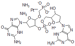 CAS#: 81119-95-1， Diammine(2'-deoxyguanylyl-(5'-3')-2'-deoxy-5'-guanylyl)platinate