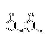 CAS 登录号：81261-83-8， 3-[(4,6-二甲基-2-嘧啶基)氨基]苯酚
