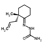 CAS#: 812639-25-1， (2E)-2-[(2S)-2-Allyl-2-methylcyclohexylidene]hydrazinecarboxamide