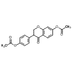 CAS#: 81267-11-0， 4-(7-Acetoxy-4-oxo-3,4-dihydro-2H-chromen-3-yl)phenyl acetate