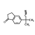 CAS#: 812695-04-8， 2-Methyl-2-(1-oxo-2,3-dihydro-1H-inden-5-yl)propanenitrile