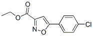structure of CAS# 81282-12-4, Ethyl 5-(4-Chlorophenyl)Isoxazole-3-Carboxylate