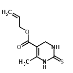 CAS#: 813453-74-6， Allyl 6-methyl-2-thioxo-1,2,3,4-tetrahydro-5-pyrimidinecarboxylate