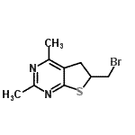 CAS#: 81401-31-2， 6-(Bromomethyl)-2,4-dimethyl-5,6-dihydrothieno[2,3-d]pyrimidine