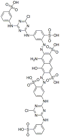 CAS#: 81417-94-9， 4-Amino-3,6-Bis[[5-[[4-Chloro-6-[(3-Sulphophenyl)Amino]-1,3,5-Triazin-2-Yl]Amino]-2-Sulphophenyl]Azo]-5-Hydroxynaphthalene-2,7-Disulphonic Acid