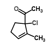 CAS#: 81454-83-3， 1-(1-Chloro-2-methyl-2-cyclopenten-1-yl)ethanone