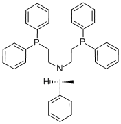 结构式 CAS# 81510-19-2, S(-)-N,N-二(2-二苯基膦基乙基)-1-苯基乙基胺