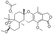 CAS#: 81543-01-3， (3S)-6a-Acetyloxy-1,2,3,6,7,7a,10,14,14ab,14b-Decahydro-3,13-Dimethoxy-5,5,7ab,9,14ba-Pentamethyl-12H-3b,5ab-Epoxy-5H-Furo[3,4-I]Oxepino[4,3-a]Xanthen-12-One