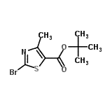 CAS#: 81569-41-7， 2-Methyl-2-propanyl 2-bromo-4-methyl-1,3-thiazole-5-carboxylate