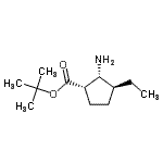 CAS#: 816444-36-7， 2-Methyl-2-propanyl (1S,2R,3S)-2-amino-3-ethylcyclopentanecarboxylate