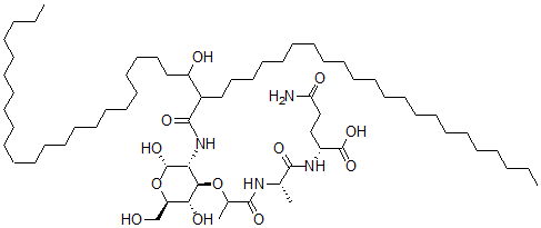 CAS#: 81649-55-0， 6-O-(3-Hydroxy-2-Docosylhexacosanoyl)Muramyl Dipeptide