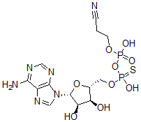 CAS 登录号：81655-27-8， beta-氰基乙基-腺苷5'-(1-硫代二磷酸酯)