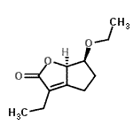 CAS#: 817166-13-5， (6S,6aR)-6-Ethoxy-3-ethyl-4,5,6,6a-tetrahydro-2H-cyclopenta[b]furan-2-one