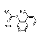 CAS#: 817209-78-2， 3-Cyano-5-methyl-4-cinnolinyl acetate