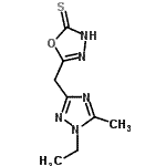 CAS#: 817568-84-6， 5-[(1-Ethyl-5-methyl-1H-1,2,4-triazol-3-yl)methyl]-1,3,4-oxadiazole-2(3H)-thione
