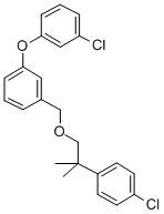 CAS#: 81762-05-2， 1-((2-(4-Chlorophenyl)-2-Methylpropoxy)Methyl)-3-(3-Chlorophenoxy)Benzene