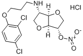 CAS#: 81785-51-5， 1,4:3,6-Dianhydro-2-deoxy-2-((3-(2,4-dichlorophenoxy)propyl)amino)-L-iditol 5-nitrate monohydrochloride