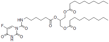 CAS#: 81821-86-5， 1,3-Didecanoyl-2-(6-(5-Fluorouracil-1-Yl)Carbonylamino)hexanoylGlyceride