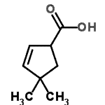 CAS#: 81888-03-1， 4,4-Dimethyl-2-cyclopentene-1-carboxylic acid