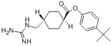 CAS#: 81907-78-0， 4-tert-Butylphenyl trans-4-(guanidinomethyl)cyclohexanecarboxylate