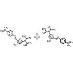 CAS#: 81921-77-9， Bis[5-(diisopropylamino)-2-{[4-(dimethylamino)phenyl]diazenyl}-3-methyl-1,3,4-thiadiazol-3-ium] tetrachlorozincate(2-)