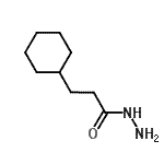 structure of CAS# 81975-20-4, 3-Cyclohexylpropanehydrazide;3-cyclohexylpropanehydrazide;3-Cyclohexylpropanohydrazide;MFCD01924176