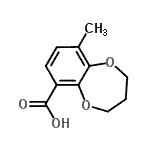 CAS#: 819800-59-4， 9-Methyl-3,4-dihydro-2H-1,5-benzodioxepine-6-carboxylic acid