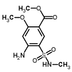 CAS#: 81982-30-1， Methyl 4-amino-2-methoxy-5-(methylsulfamoyl)benzoate