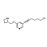 CAS#: 820231-95-6， 6-{5-[(2S)-2-Azetidinylmethoxy]-3-pyridinyl}-5-hexyn-1-ol