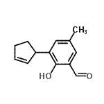 CAS#: 821005-51-0， 3-(2-Cyclopenten-1-yl)-2-hydroxy-5-methylbenzaldehyde