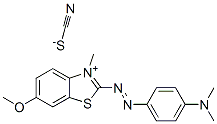 CAS 登录号：82142-16-3， 2-((4-(二甲基氨基)苯基)偶氮)-6-甲氧基-3-甲基苯并噻唑鎓硫氰酸盐