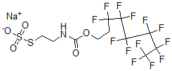 CAS 登录号：82199-07-3， [2-(磺基硫代)乙基]-氨基甲酸 C-(3,3,4,4,5,5,6,6,7,7,8,8,8-十三氟辛基)酯单钠盐