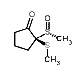 CAS#: 823221-67-6， (2R)-2-(Methylsulfanyl)-2-[(R)-methylsulfinyl]cyclopentanone