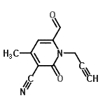 CAS#: 823235-06-9， 6-Formyl-4-methyl-2-oxo-1-(2-propyn-1-yl)-1,2-dihydro-3-pyridinecarbonitrile