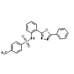 CAS#: 82357-36-6， 4-Methyl-N-[2-(5-phenyl-1,3,4-oxadiazol-2-yl)phenyl]benzenesulfonamide